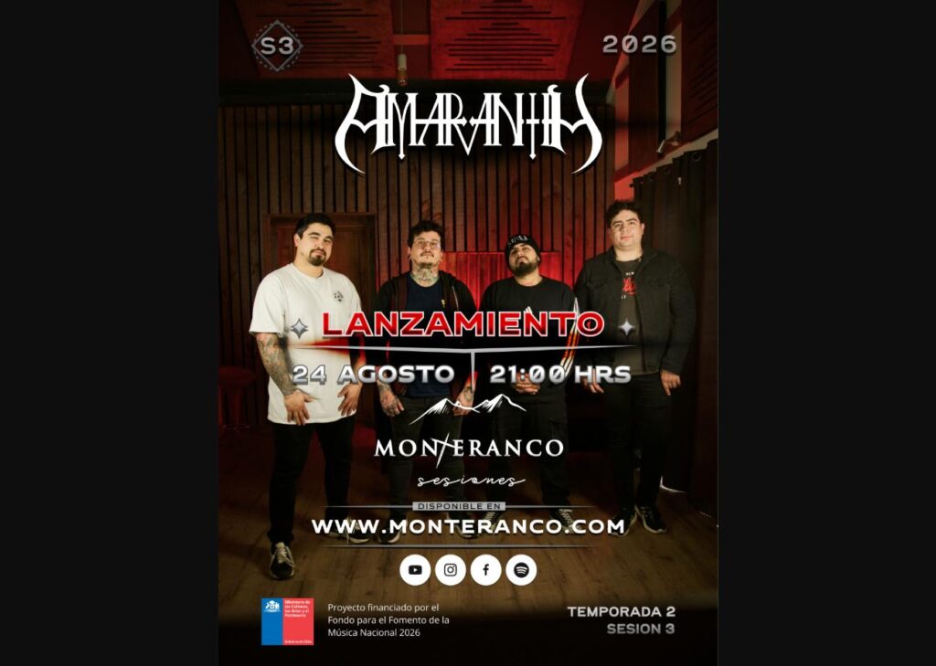 Amaranth se presenta en directo en MonteRanco Sesiones